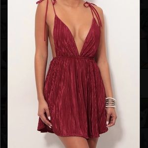 Skye shoulder tie dress/romper